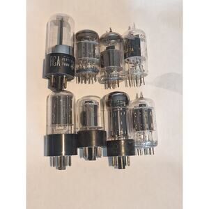 Vintage Vacuum Tube Lot (Untested) 12AX4GTA 6GF7 6GF7A 35Z5GTG 13EM7